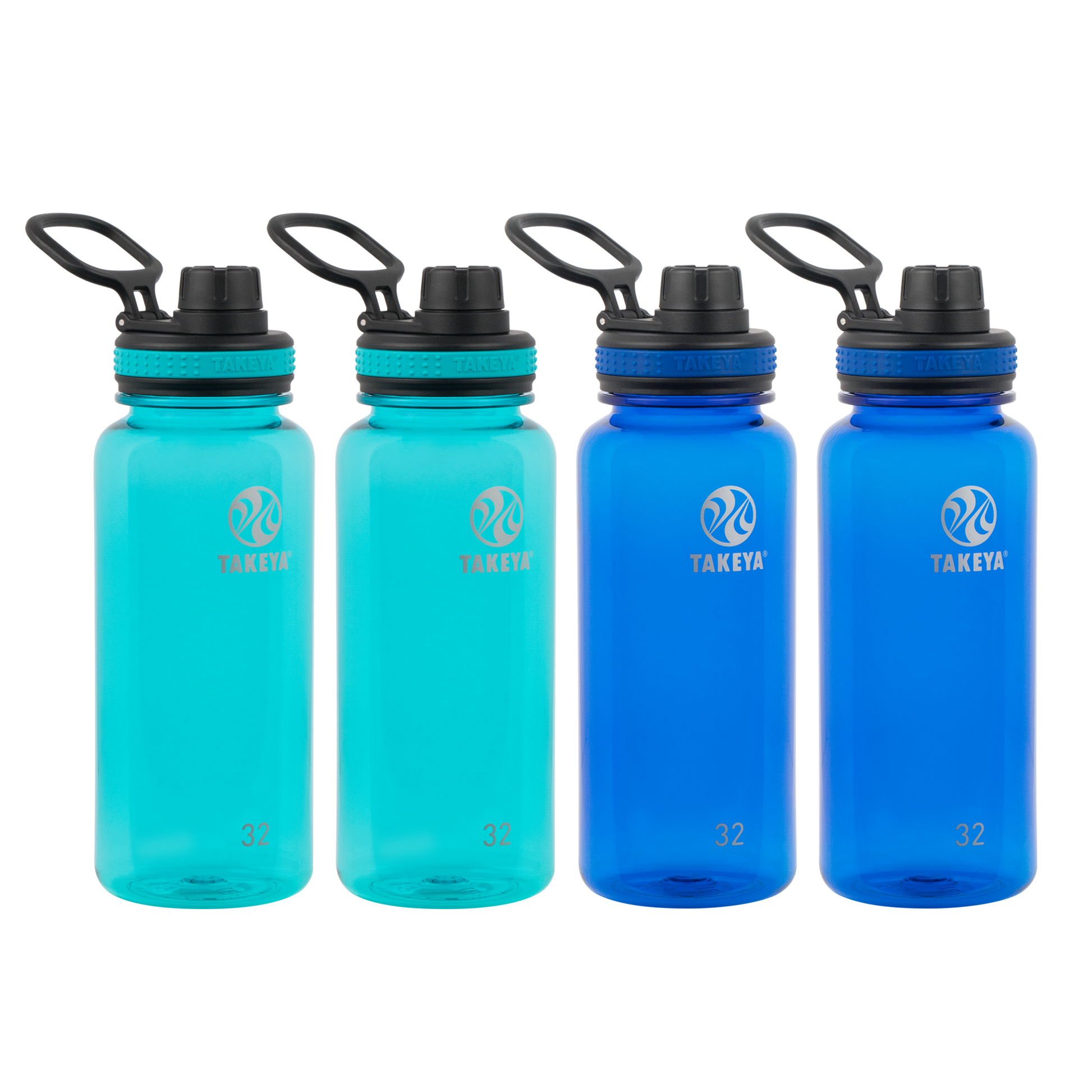 tritan-water-bottle-with-spout-lid-4-pack-r3 50276-Tritan-Spout-32-4pk-Ocean-Royal-angle.png