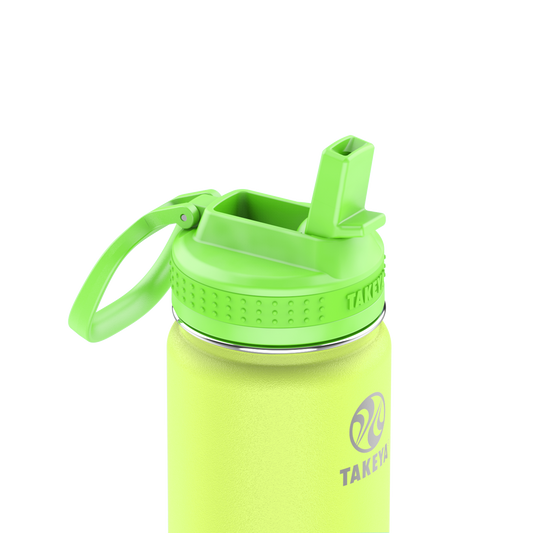 actives-kids-glow-in-the-dark-water-bottle-with-straw-lid-d3 51075-Actives-Kids-Straw-18-GID-LightningGreen-closeup.png