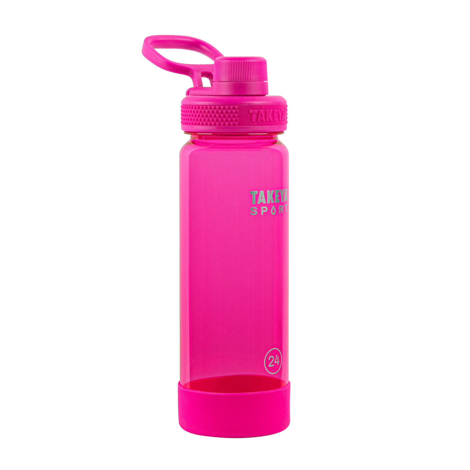 tritan-sport-water-bottle-with-spout-lid-u8 51671-TKS-Tritan-Spout-24-PinkSweep-frontangle.png