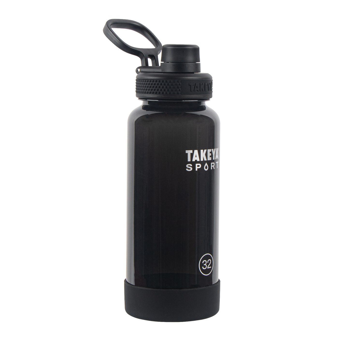 tritan-sport-water-bottle-with-spout-lid-u8 51829-TKS-Tritan-Spout-32-GrandSlamBlack-frontangle.png