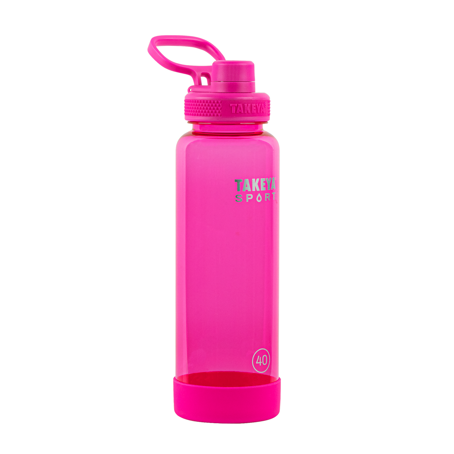 tritan-sport-water-bottle-with-spout-lid-u8 52030-TKS-Tritan-Spout-40-PinkSweep-frontangle.png