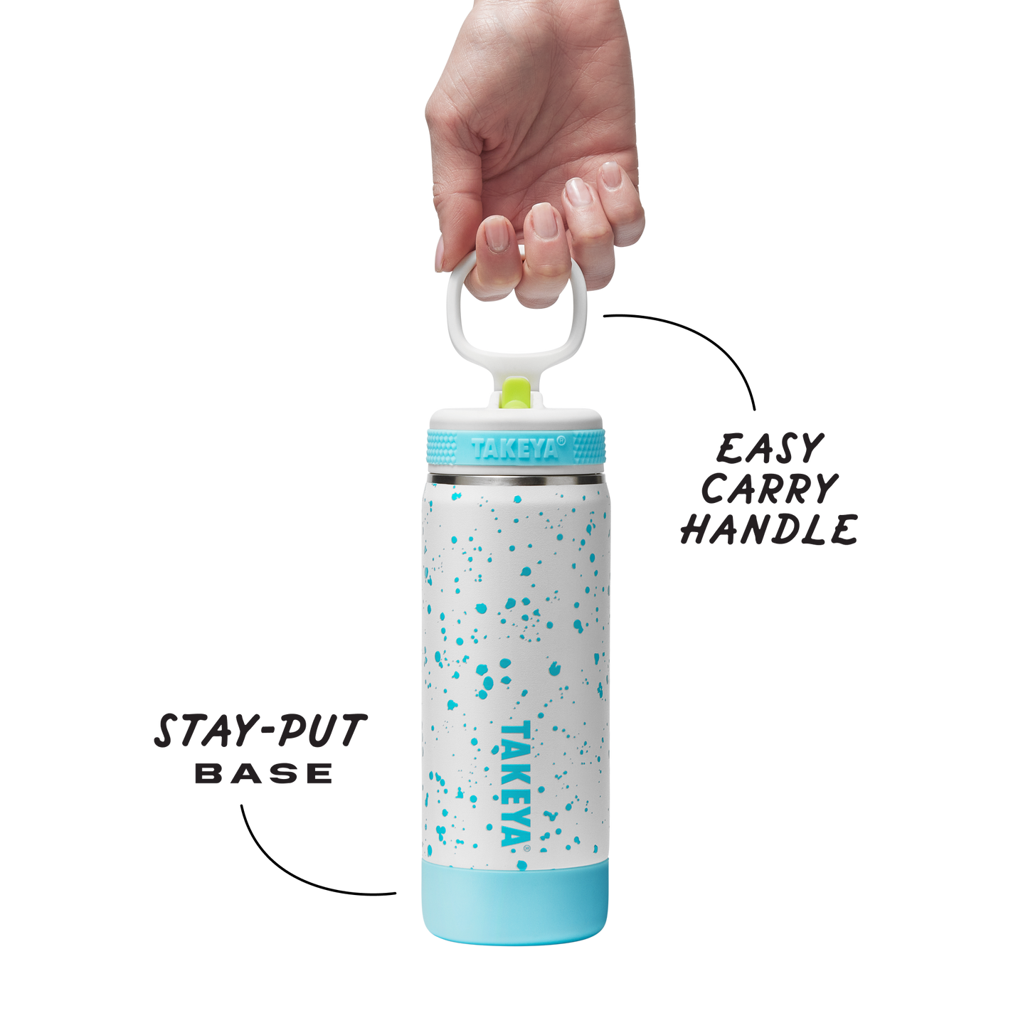 glow-in-the-dark-sport-kids-water-bottle-confetti-with-straw-lid-i3 TKS_SP25_CoreKidsGIDConfetti_StwBtl_CloudGlow_18oz_51368_v3_sRGB-Callout.png